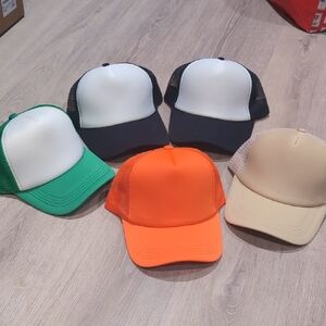 Lot Of 5  Trucker Hats blank And Brand New